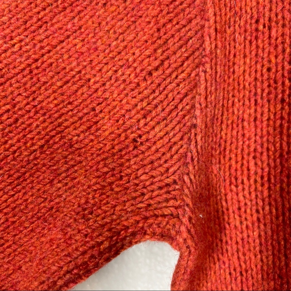 Vintage Arrow Cum Laude Sweater 1960’s Pullover 100% Wool Orange Men’s Medium - Picture 8 of 10